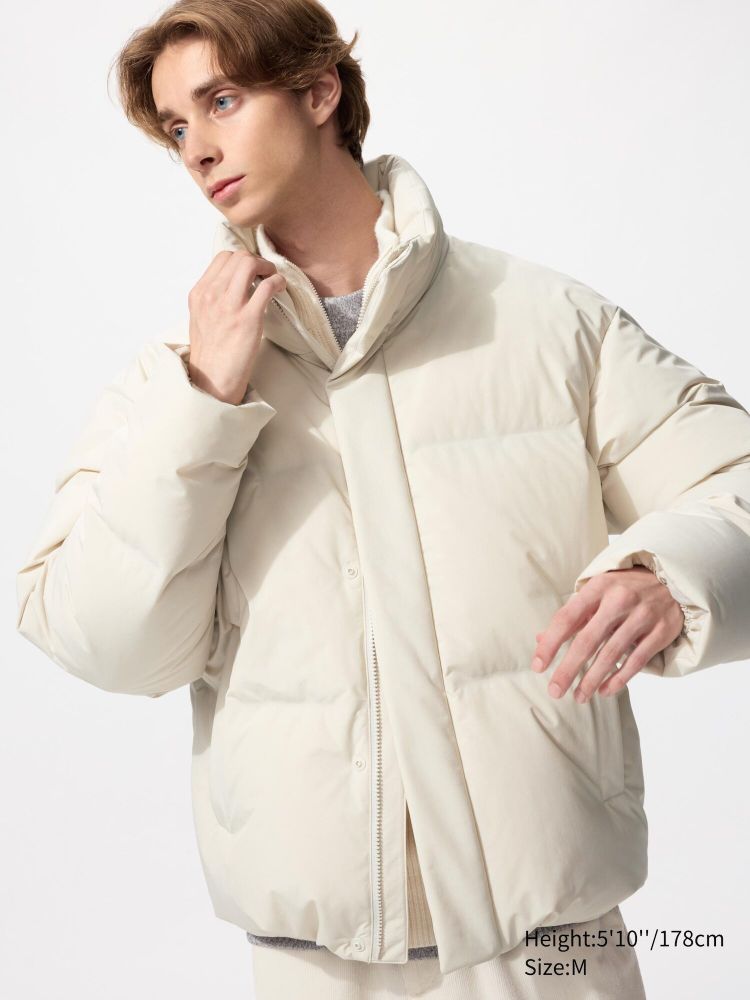 UNIQLO Бесшовный пуховик, экрю