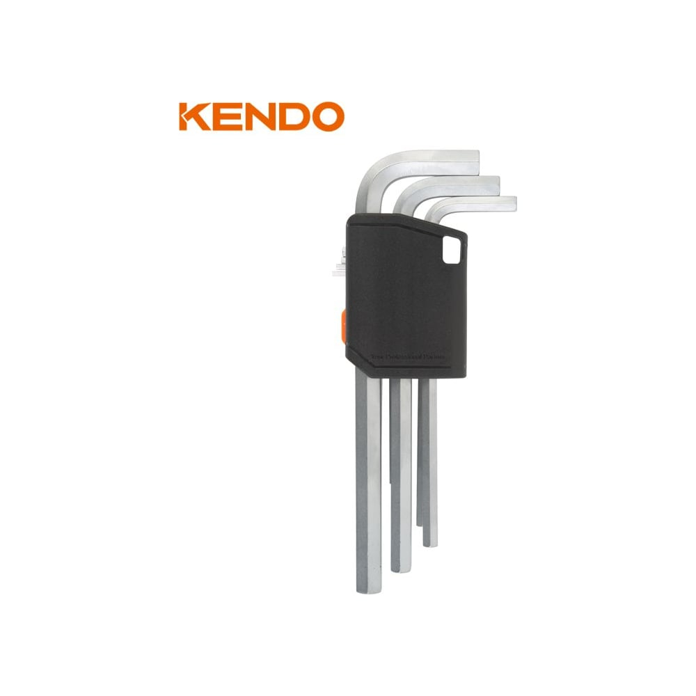Набор длинных имбусовых ключей KENDO 9 шт. 20732