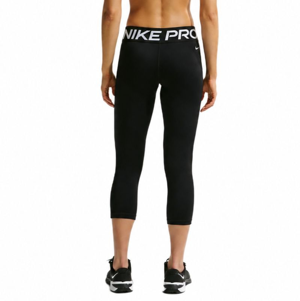 Леггинсы Nike Pro Mid-Rise Crop - black/white