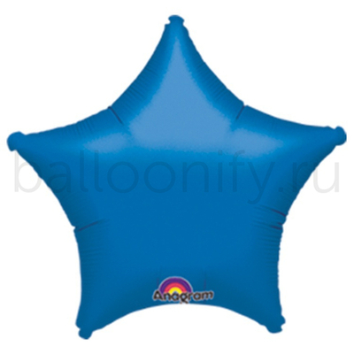 Фольгированная фигура, звезда, 19"/48СМ Металлик Blue