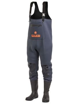 Полукомбинезон заброд. Norfin SHADOW NEOPRENE BOOTFOOT р.41-S с сапогами резина