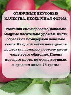 Семена Томат Де Барао розовый 0.2 гр