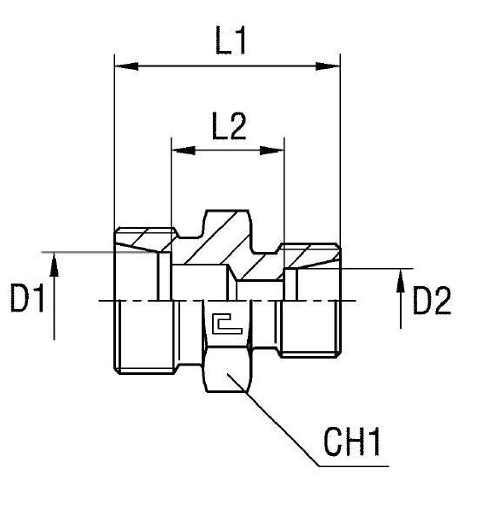Соединение PR DL22 DL15 (корпус) |