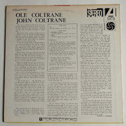 Винтажная виниловая пластинка LP John Coltrane Ole Coltrane (Japan 1972) (No Obi)