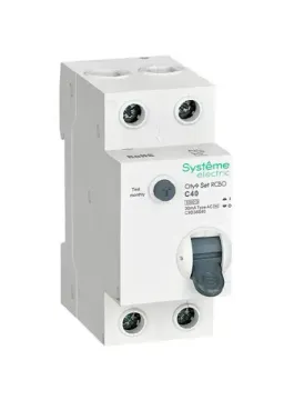 Дифференциальный автомат (АВДТ) Systeme Electric City9 Set 1P+N С40А 6kA 30мА Тип-AС