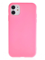 Чехол-накладка  i-Phone 11 Silicone icase  №12 розовая