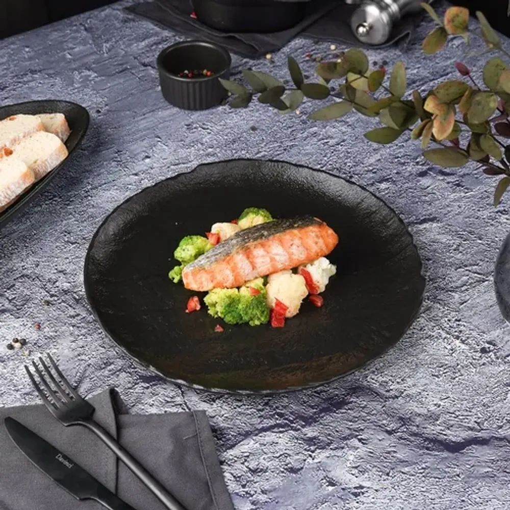 Тарелка d 26 см Uneven Side Black Raw Stellar P.L. Proff Cuisine [3]