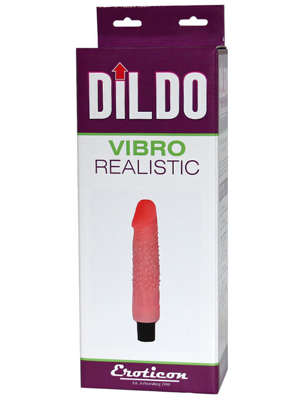 Вибратор с пупырышками UltraSkin Vibro Realistic (Цвет: телесный)