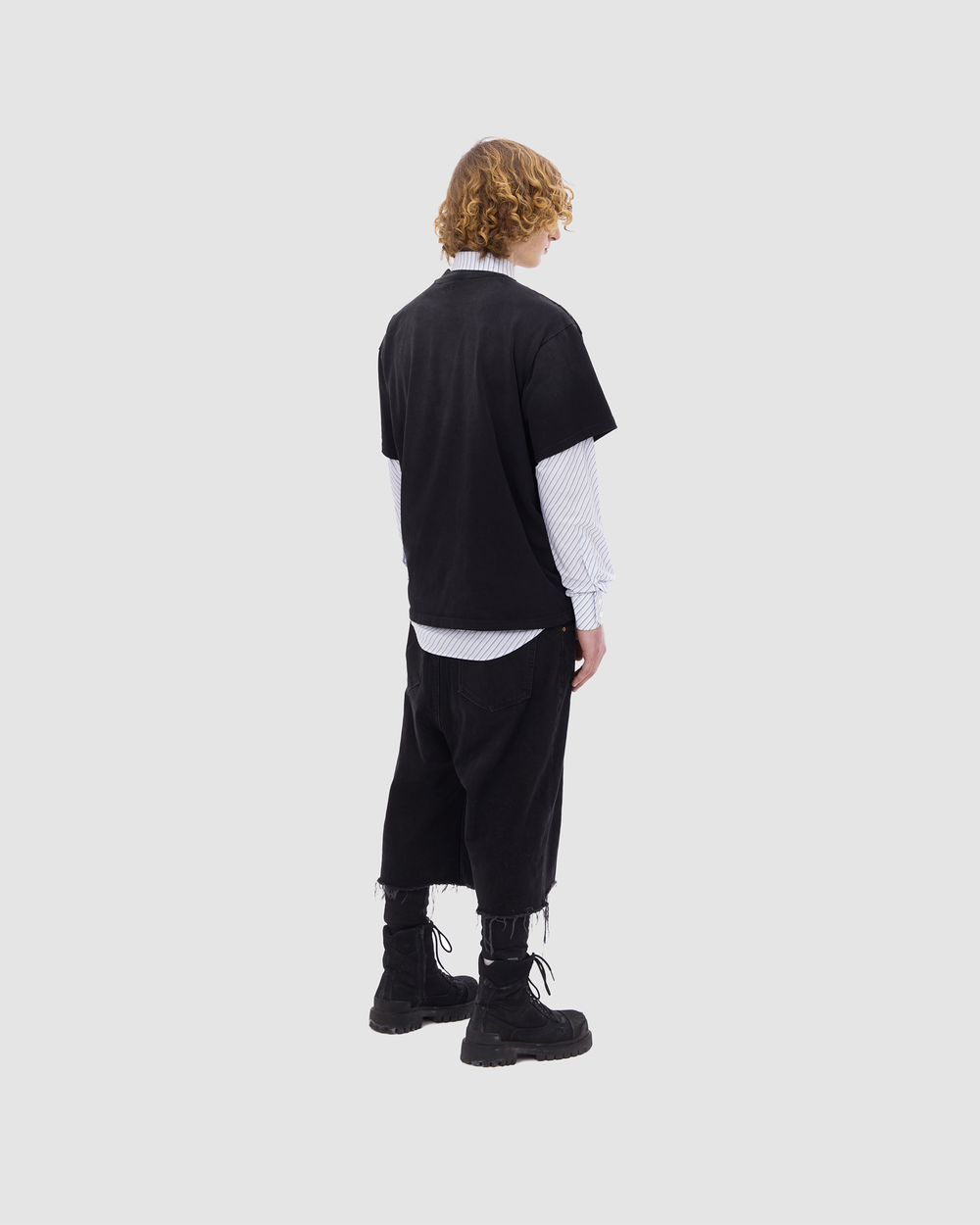 i.h.f. soft washed black t-shirt