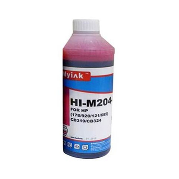 Чернила для HP (178/121/122/650/655/901/920/GT51/GT52/GT53) CB319/CB324 (1л, magenta, Dye) HI-M204-D Gloria™ MyInk