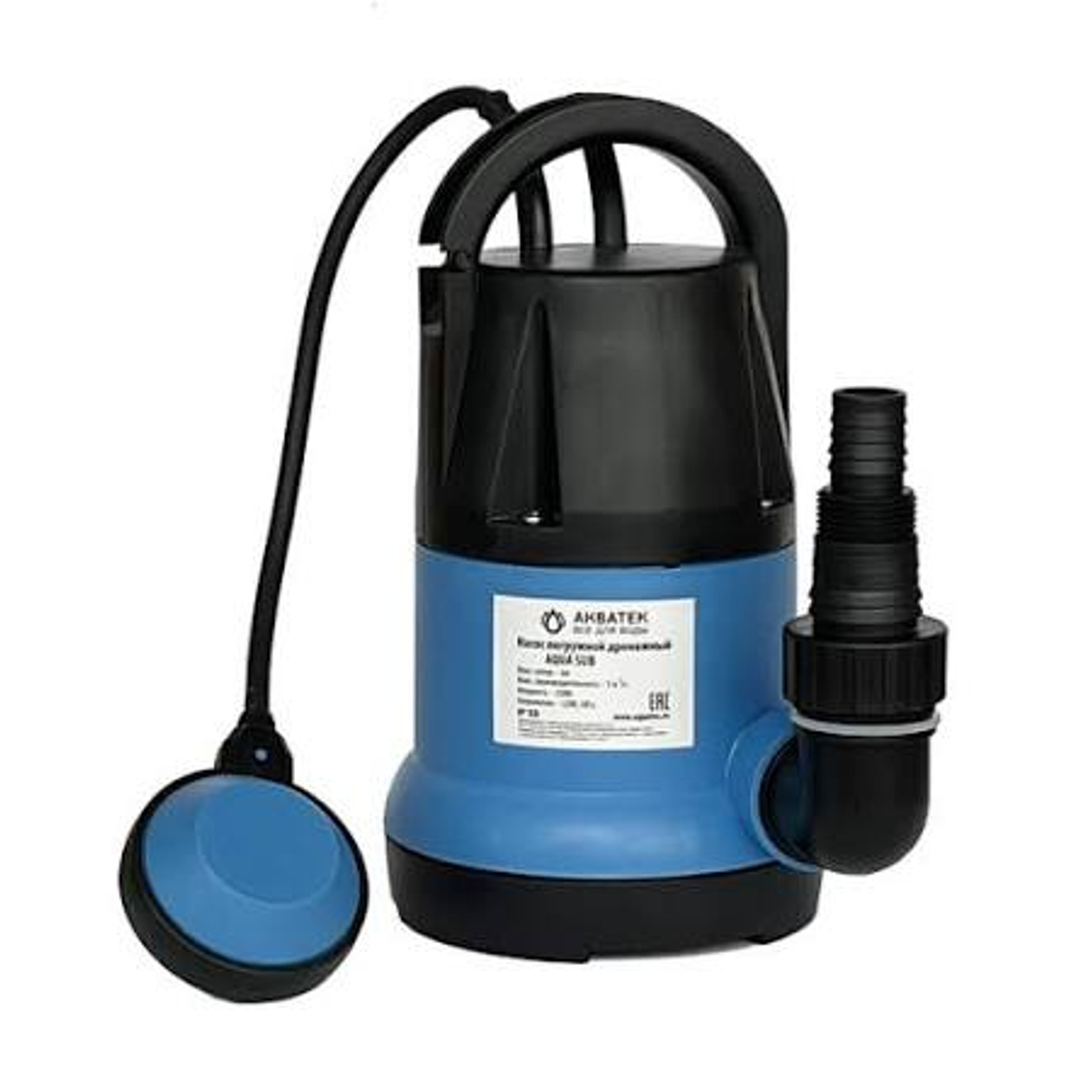 Насос дрен. АКВАТЕК DP400A 7.5/115 0,4кВт (поплавок,Q=3м3/ч, H=5м)