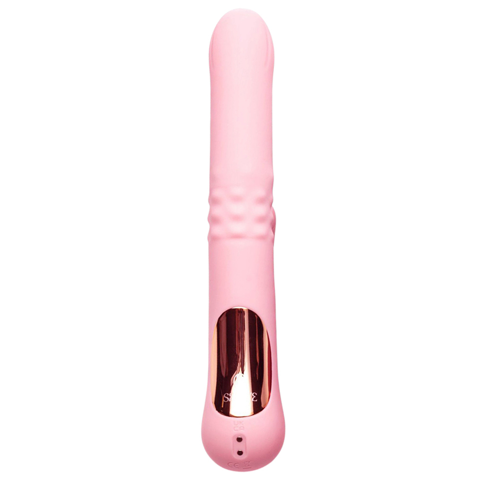 Розовый вибратор-кролик 23,9см Selove ComePlay Dual Stimulation Vibrator Pink