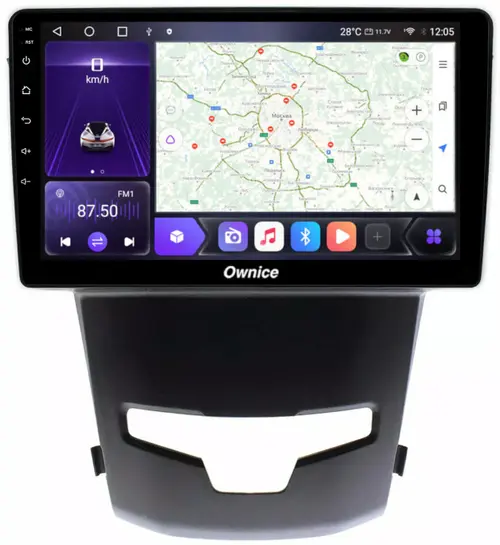 Магнитола для SsangYong Actyon II 2013-2021 - Kuberg SF-9082 IPS, Android 10, 4G SIM-слот
