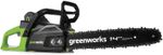 Аккумуляторная цепная пила Greenworks GD40CS15K6, 40v, 35 см, АКБ 5 А·ч и ЗУ