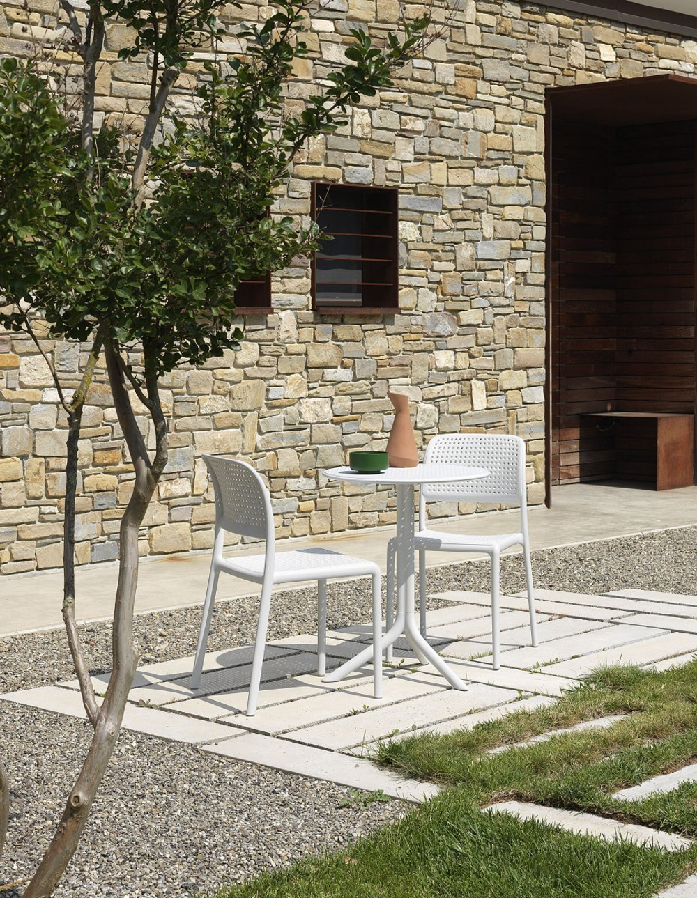 Комплект пластиковой мебели Nardi Step Bora Bistrot, белый