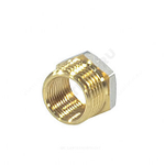 Футорка латунь никель Ду 40х32 (1 1/2"х1 1/4") НР/ВР 9024 ГОСТ 32585-2013 Aquasfera 9024-12
