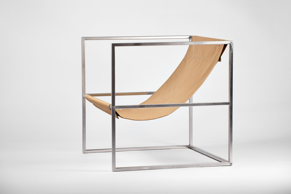 Уличное кресло TESS Outdoor Chair stainless / taupe textile (Up!Flame)