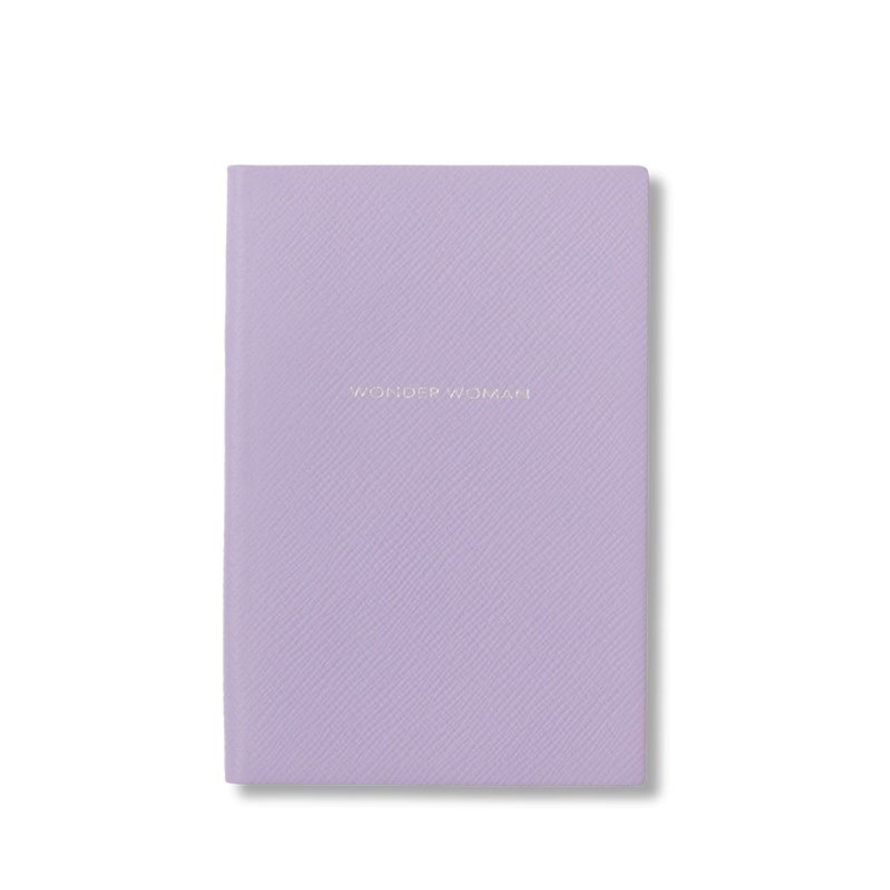 Smythson Блокнот Wonder Woman Chelsea Notebook in Panama, Bright Tangerine