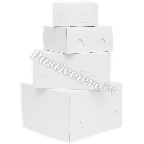 Pasticciere Коробка для торта 210*210*100 мм (белая), 100шт