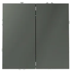 Переключатель перекрёстный двухклавишный Voltum S70 Титан VLS020506