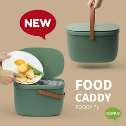 Контейнер для пищевых отходов foody, 7 л, зеленый