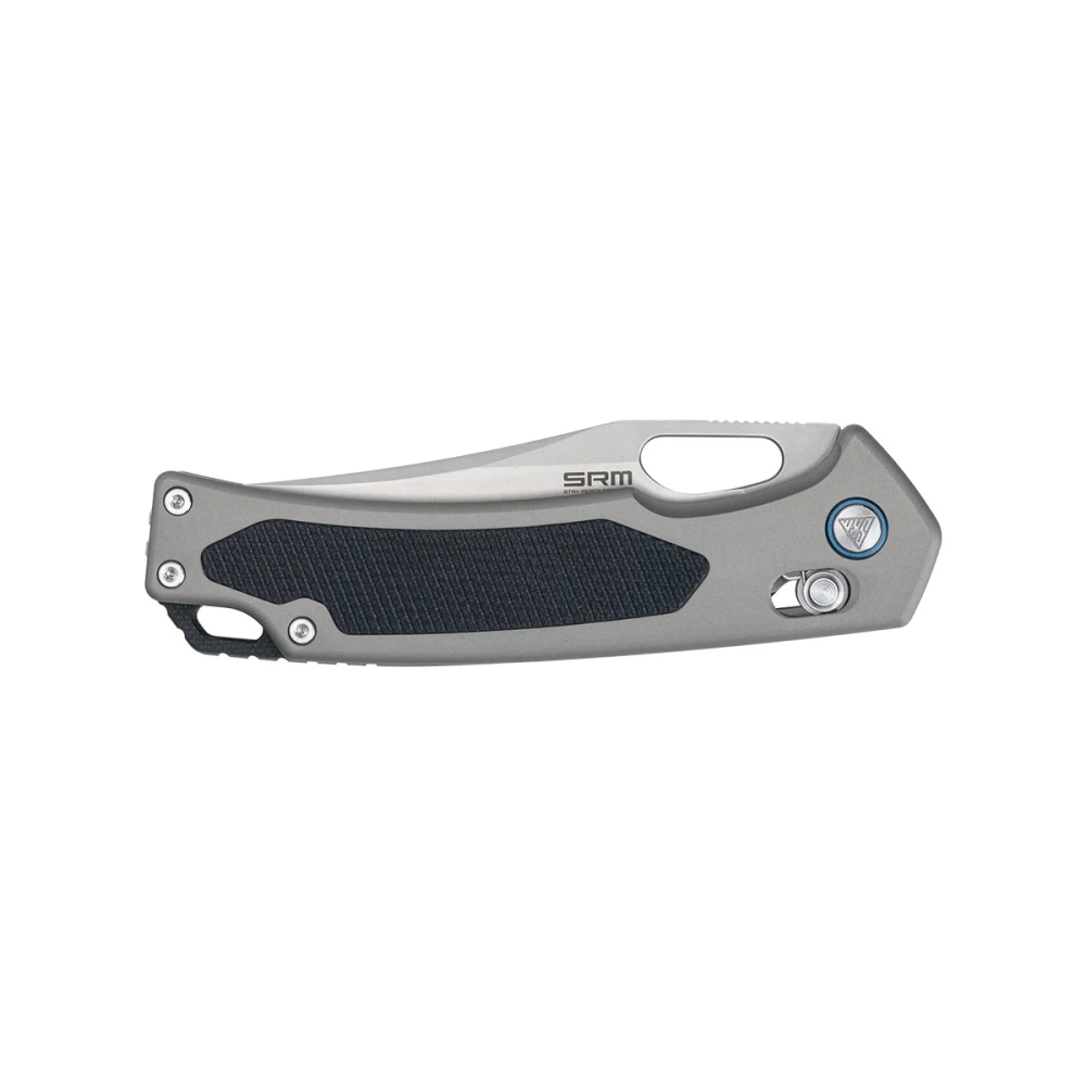 Нож складной SRM 9203-AK Retriever Beadblast (140Cr Laminated, Grey Aluminum/Black G10)