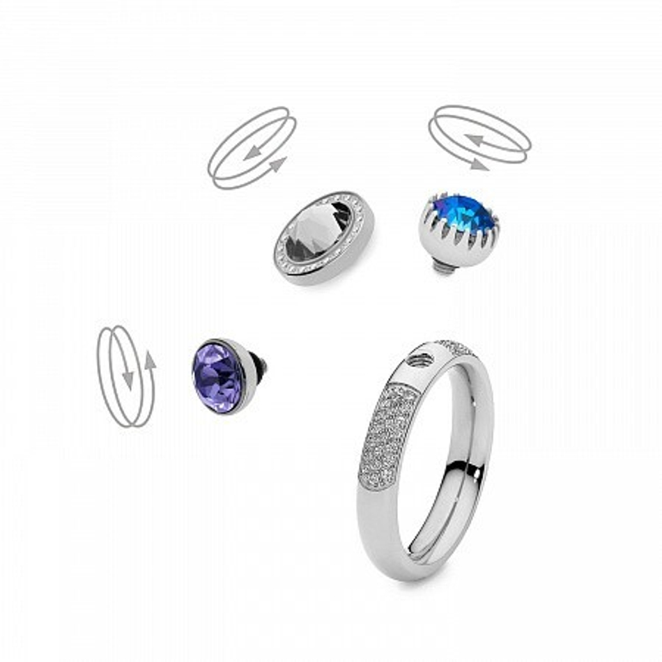 Кольцо - База Qudo  deluxe small silver 16.5 мм 626658 S размер 16,5