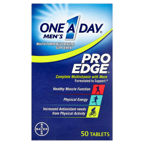One-A-Day, Men's Pro Edge, полноценный мультивитаминный комплекс, 50 таблеток