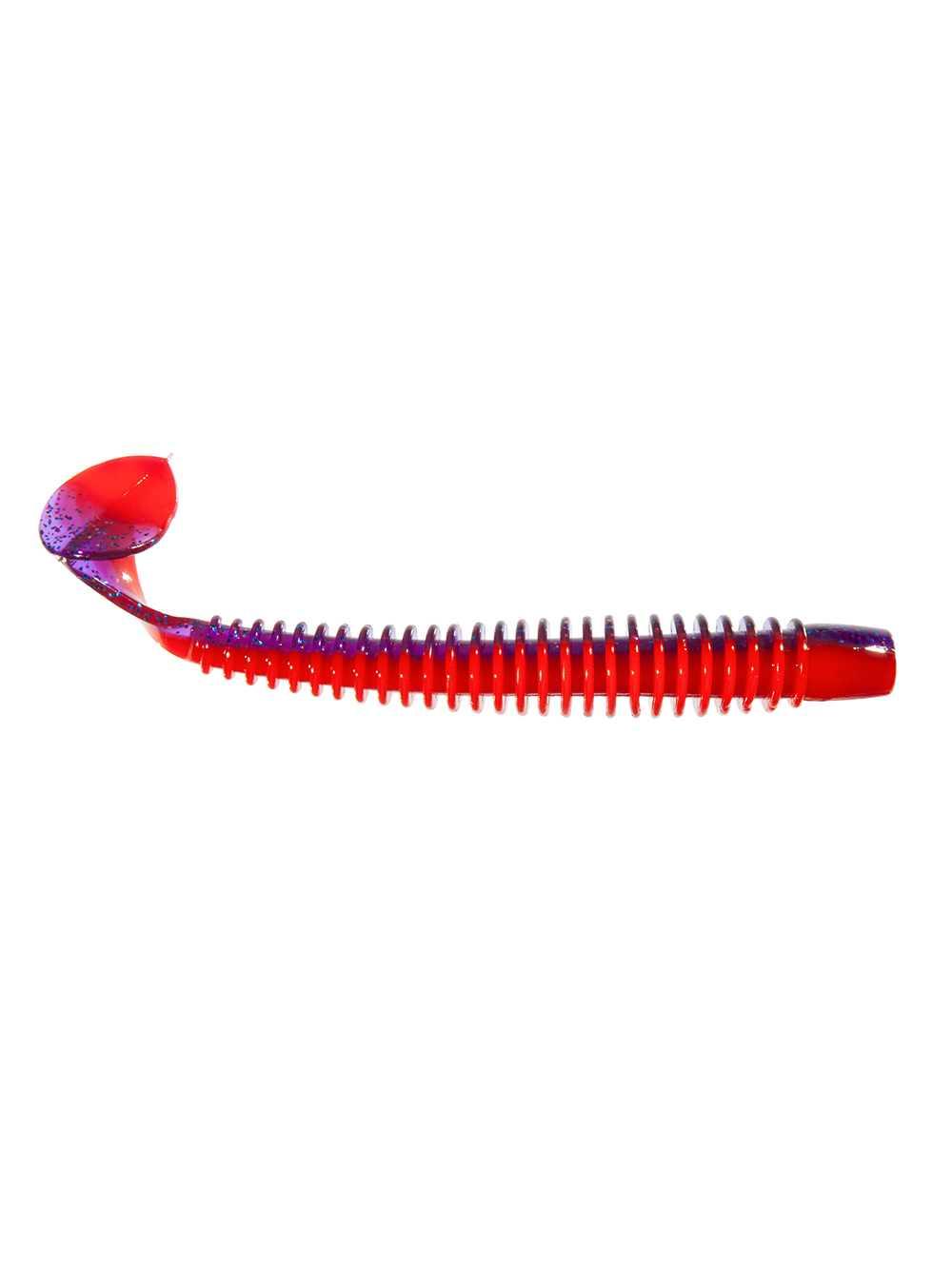 Приманка ZUB-SWING  99мм(4")-4шт, (цвет 021) фиолетовый верх-красный низ