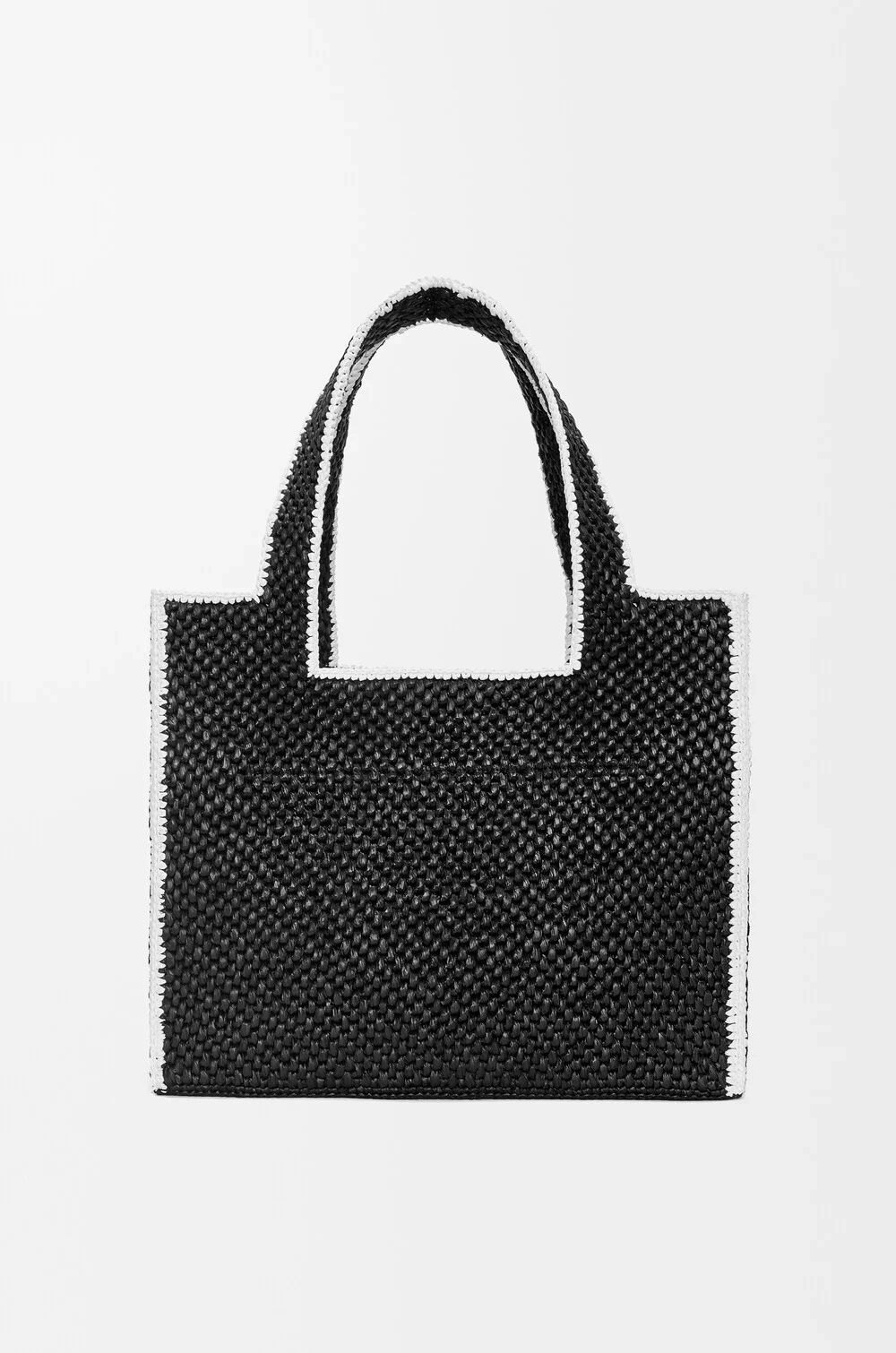 Loewe Большая сумка-тоут Font из рафии, черный