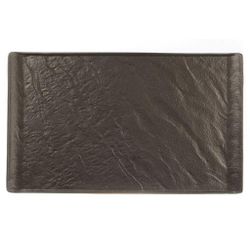 Блюдо прямоугольное 33,5*20,5 см h1,5 см с бортами Side Up2 Black Raw Stellar P.L. Proff Cuisine [1]