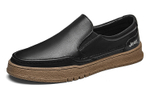 Jeep Casual Leather Shoes Men"s Low top Black