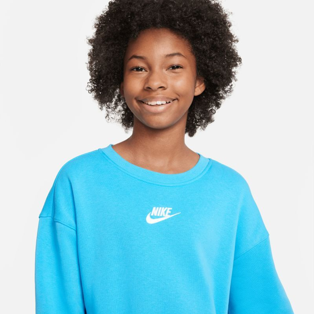 Кофта для девочки теннисная  Nike Sportswear Club Fleece - Бирюзовый