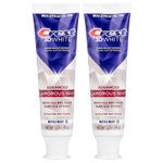 Crest, 3D White, фторсодержащая зубная паста от кариеса, улучшенная, с эффектом гламурного белого цвета, 2 тюбика по 93 г (3,3 унции)