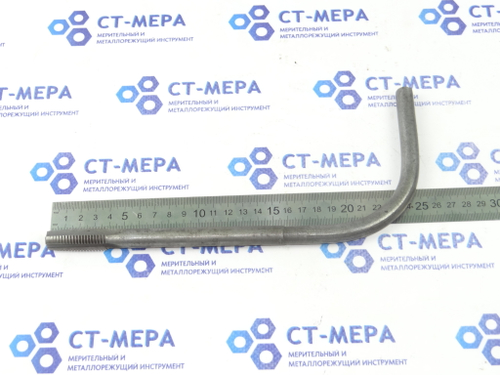 Метчик гаечный М16 (0045) с изогнутым хвостовиком L=250