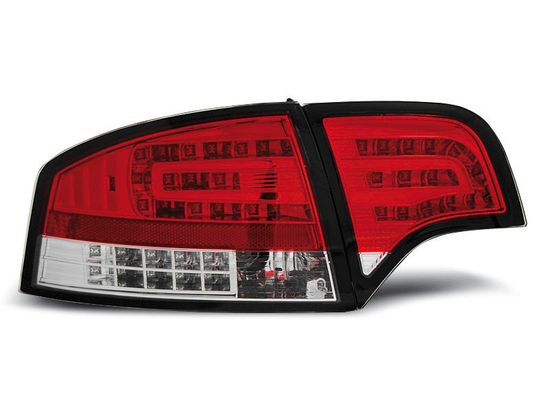 Задние фонари RED WHITE LED для Audi A4 B7 sedan