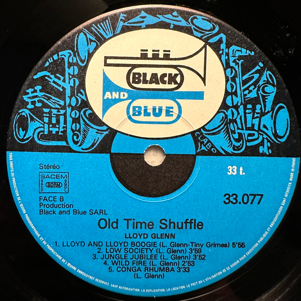 Lloyd Glenn - Old Time Shuffle (Франция 1976г.)