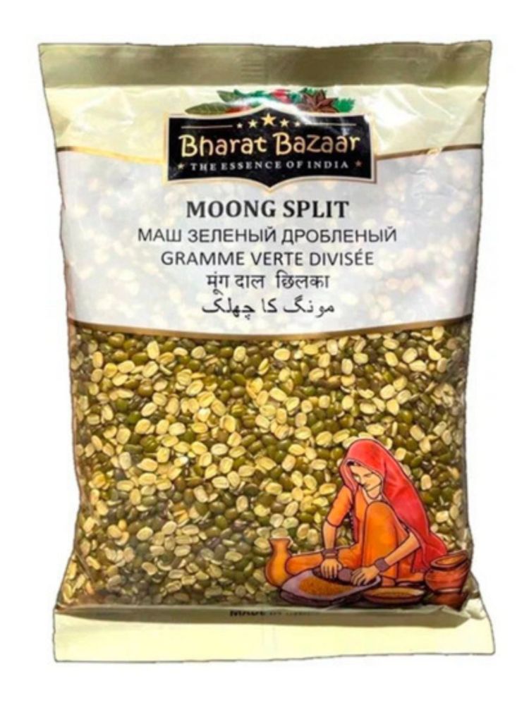 Маш зеленый дробленый Moong Split Bharat Bazaar 500 г, 2 шт