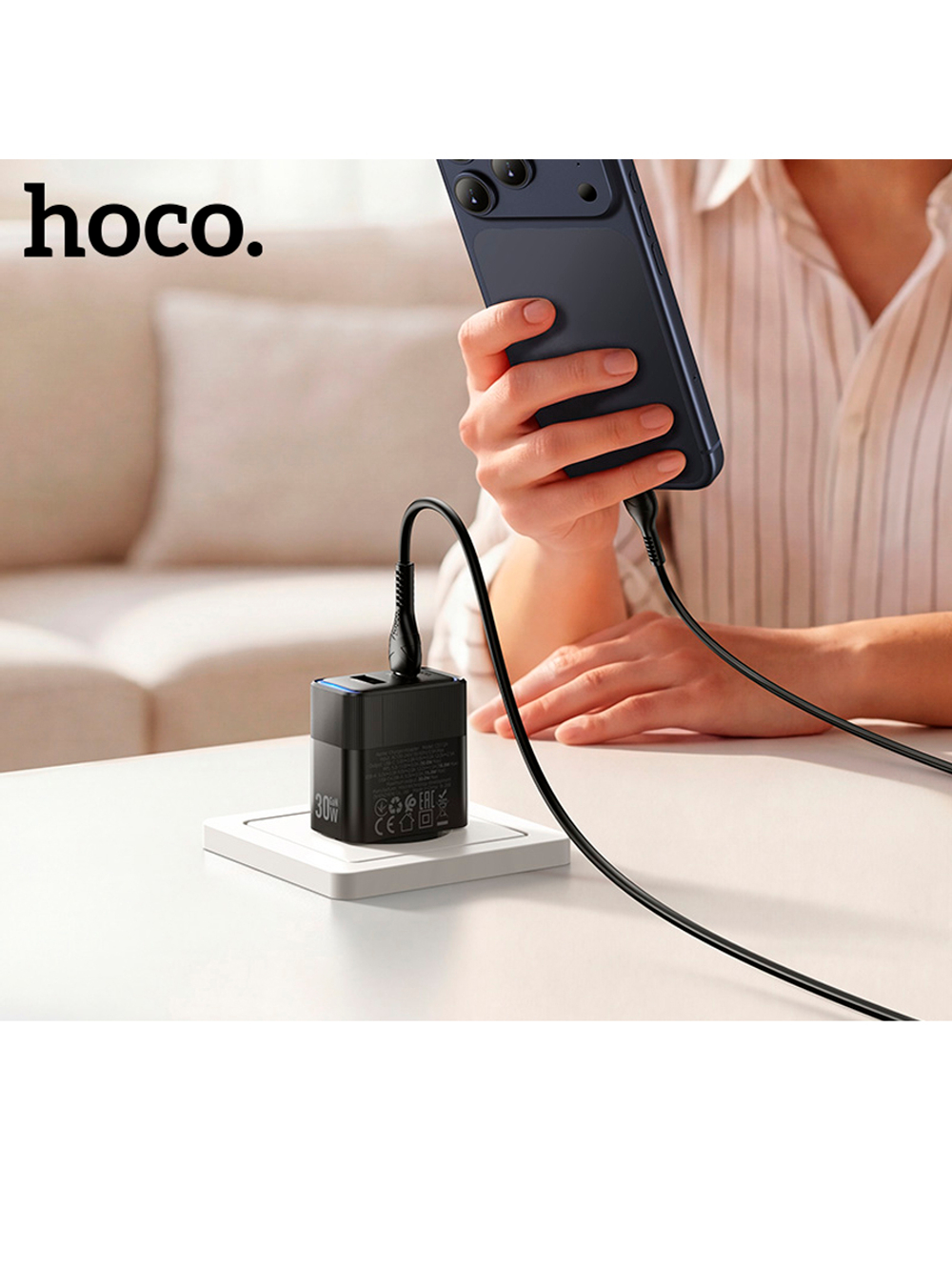 Сетевое зарядное устройство hoco CS112A 30 Вт