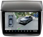 Магнитола для Mitsubishi L200 4 2006-2015, Pajero Sport 2 2008-2015 (штатная КЗВ) - Teyes CC3-2K-360 на Android 10, Быстрая, 2K QLED, CarPlay, 4G SIM-слот, 4 камеры в комплекте