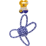 Игрушка - канат для собак мелких и средних пород «КАНАТИК», цвет синий, 22см / 105гр (лейбл)