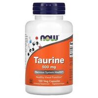 NOW Foods, Taurine 500 mg, 100 capsules | Taurin, 500 mg, 100 kapsula