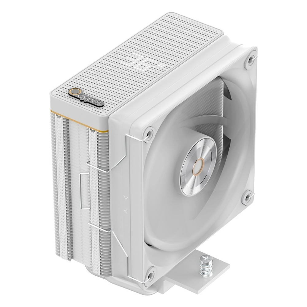 Кулер для процессора Ocypus Iota A40 WH, 120mm FAN, Display Panel, 4 PIPES, 4-PIN PWM, 500-2000 RPM, 29DBA