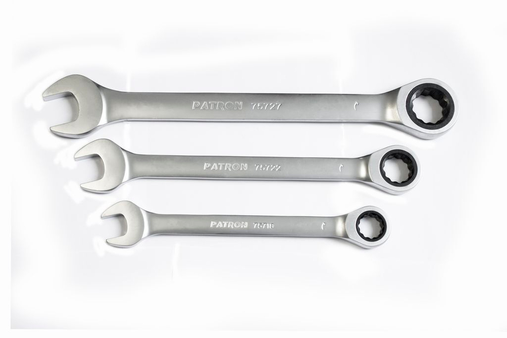 Ключ комбинированный трещоточный 22мм PATRON P-75722