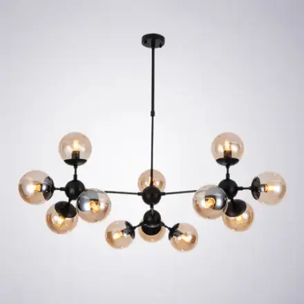 Люстра на штанге Arte Lamp BOLLA A1664SP-12BK, 12хE14