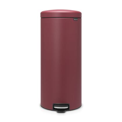 Мусорный бак с педалью newIcon 30л Brabantia Минерально-бордовый