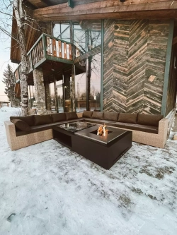 Дровяной гриль-стол Elbrus Grill Фудзияма 1000 (размер стола 2300x1200 мм)