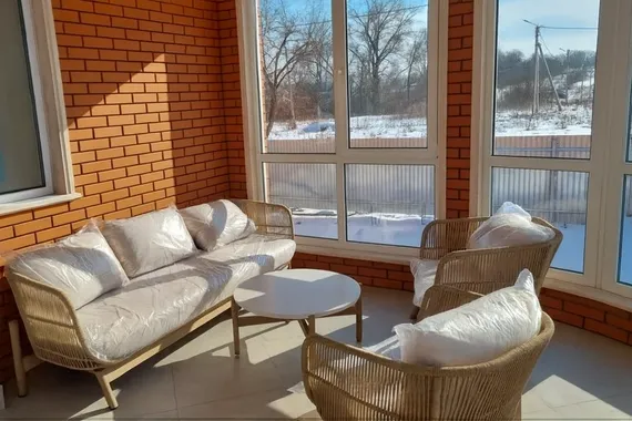 Трехместный уличный диван Talara, 231 см, массив акации