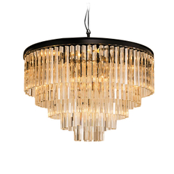 Люстра Odeon 10A black/amber