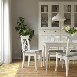 IKEA JUSTINA  (ИКЕА ЙУСТИНА)  -  Подушка на стул - светло-зелёный 42/35х40х4 см